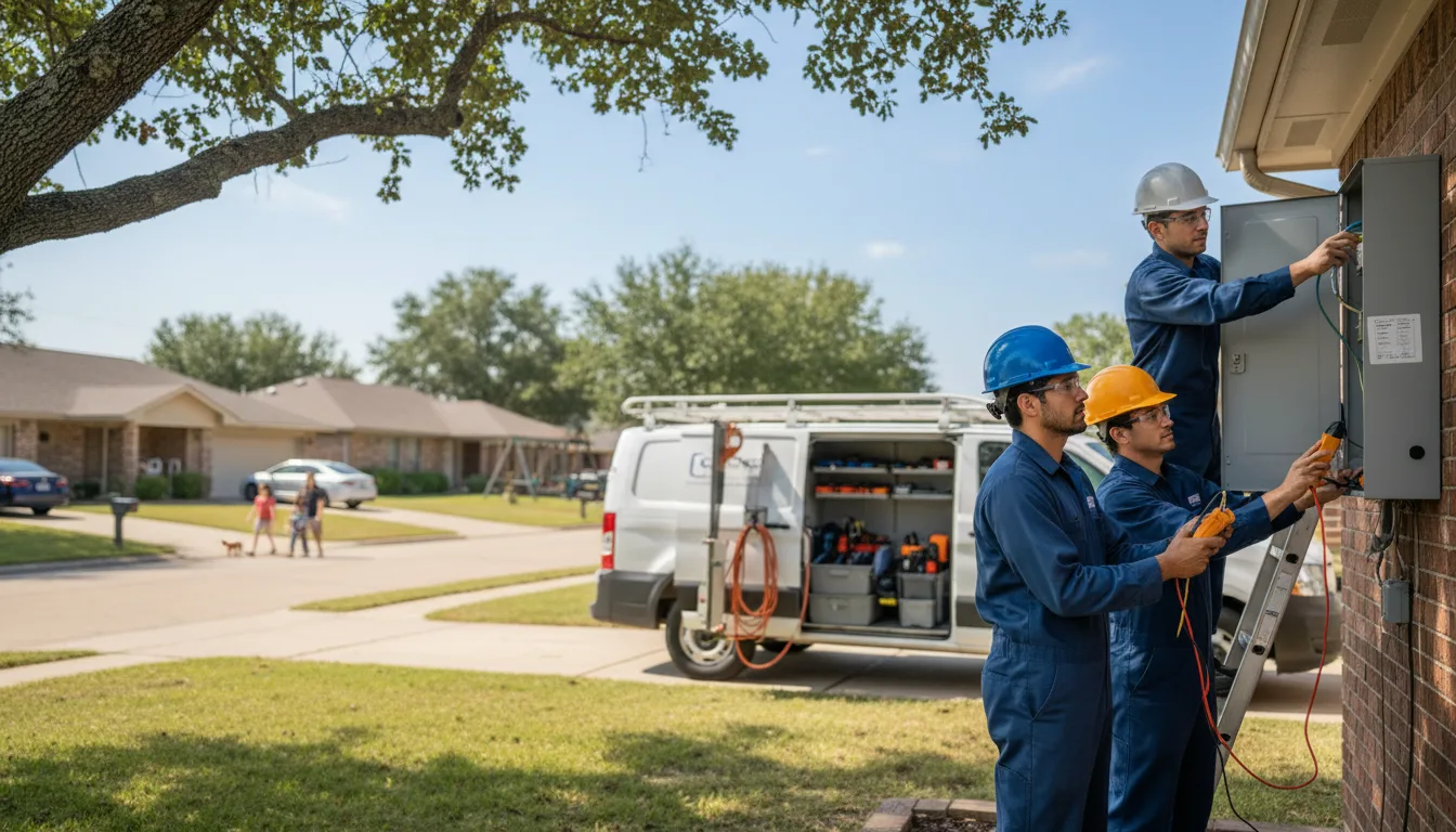Certified electrician providing emergency electrical services in Crump, TN